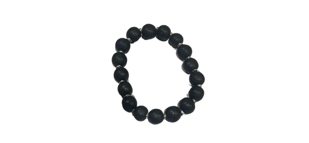 Handcrafted Black Bracelet – 8 Inches