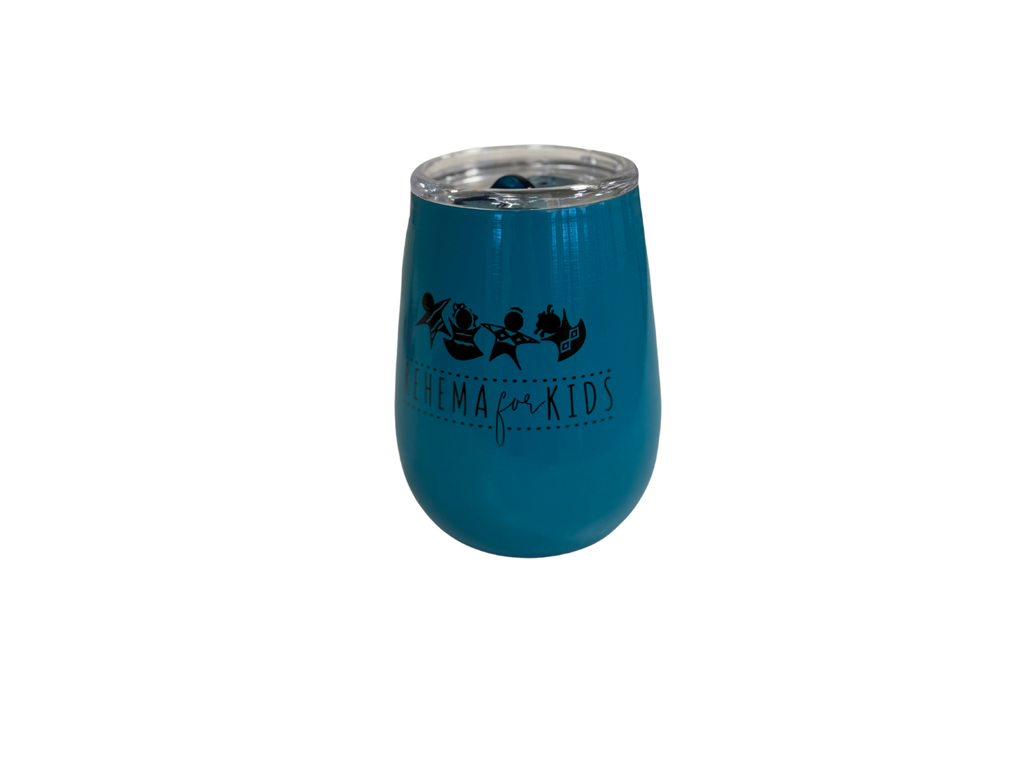 Teal Rehema for Kids Vacuum Wine Tumbler