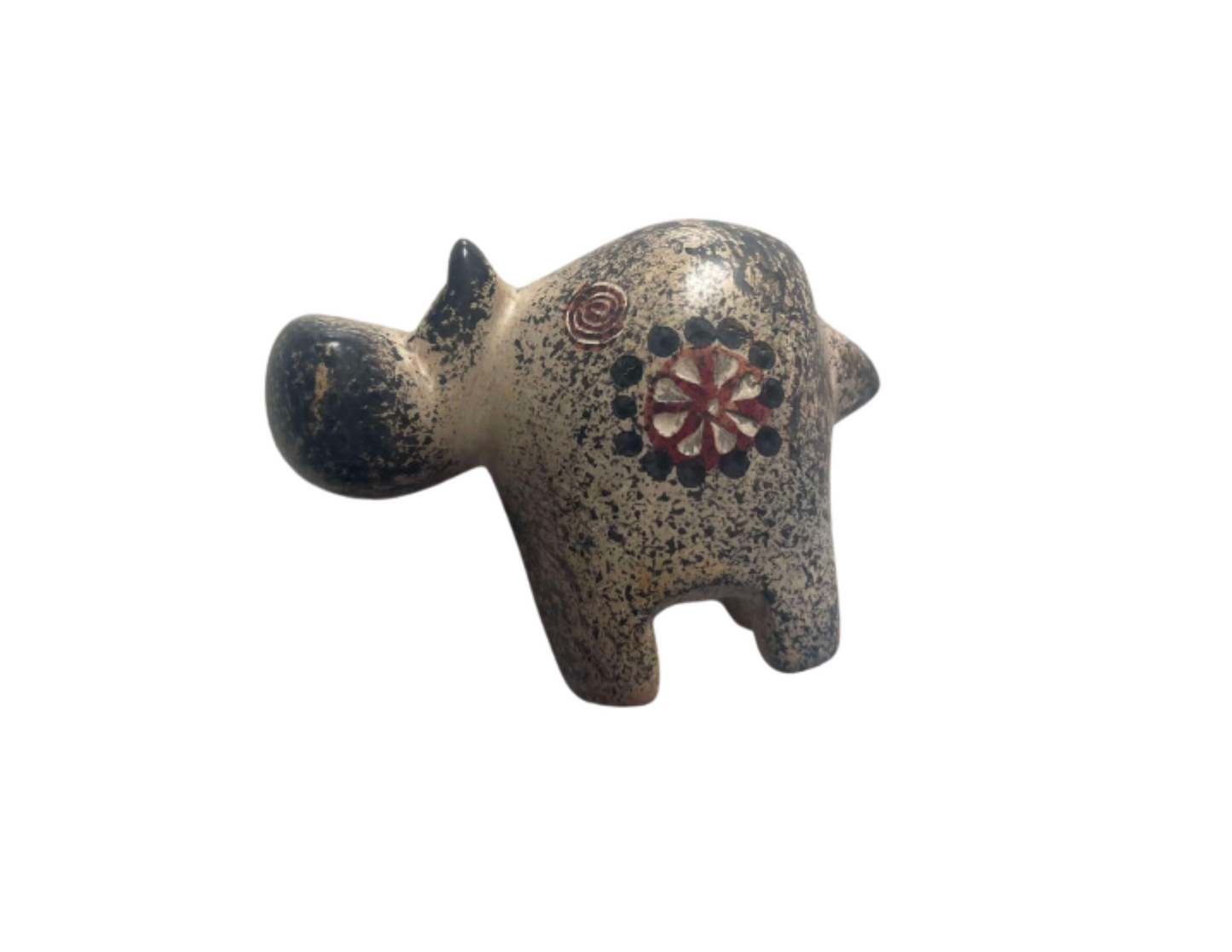 Small Stone Hippo – African-Inspired Paperweight & Décor
