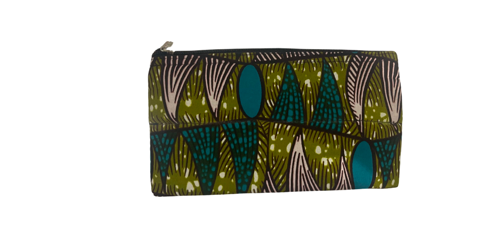 Zip-Up bag (Blue/Green)